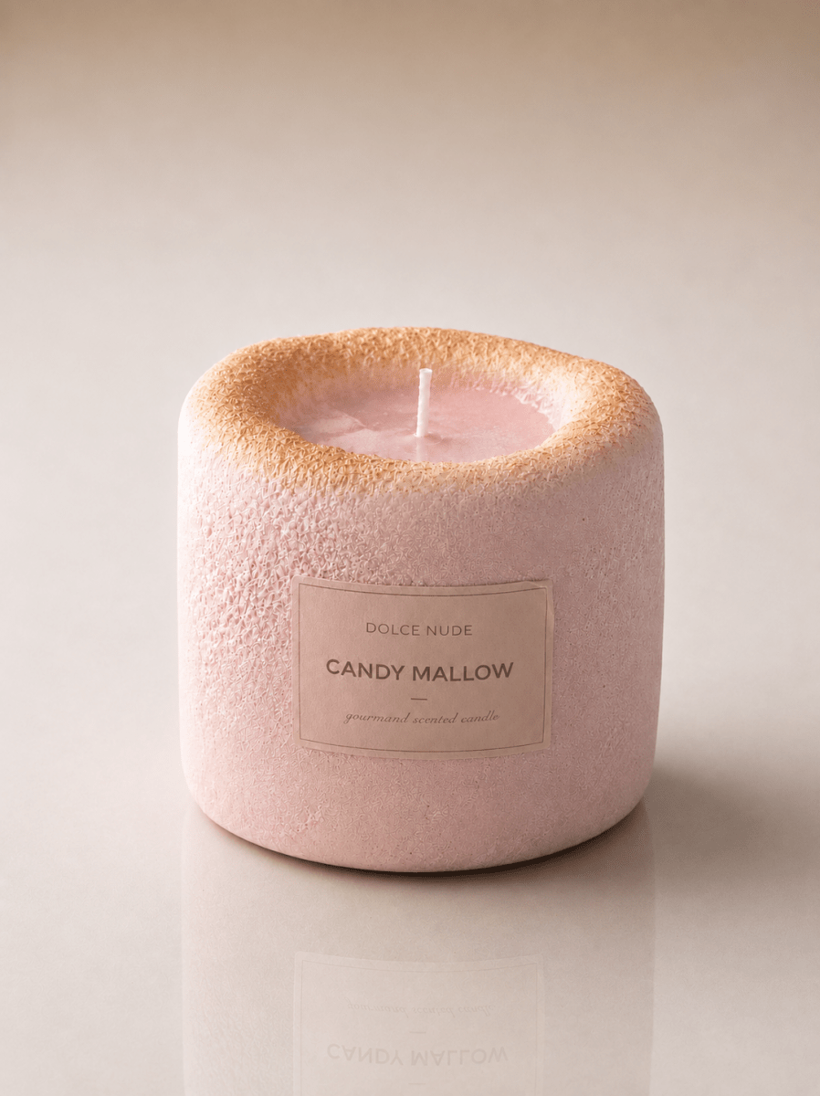 CANDY MALLOW Scented Candle - Edible Fragrance - DOLCE NUDE
