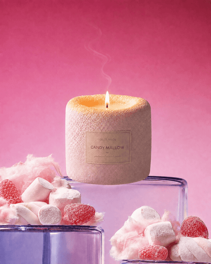 CANDY MALLOW Scented Candle - Edible Fragrance - DOLCE NUDE