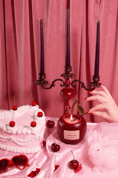 CHERRY PINK Scented Candle - Edible Fragrance - DOLCE NUDE
