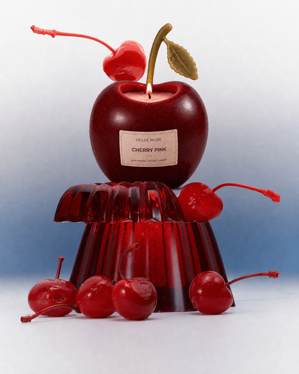 CHERRY PINK Scented Candle - Edible Fragrance - DOLCE NUDE