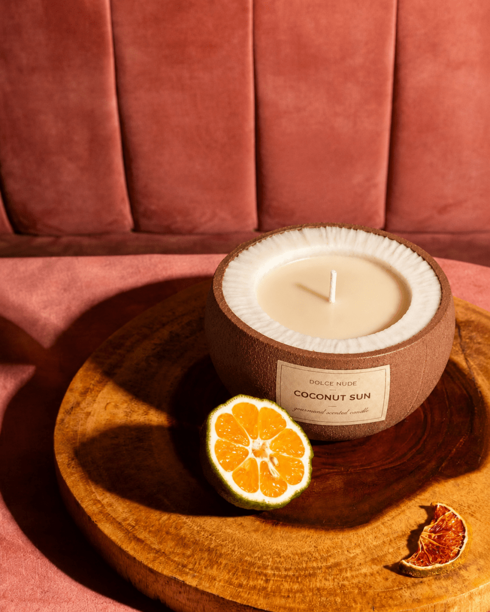 COCONUT SUN Scented Candle - Edible Fragrance - DOLCE NUDE
