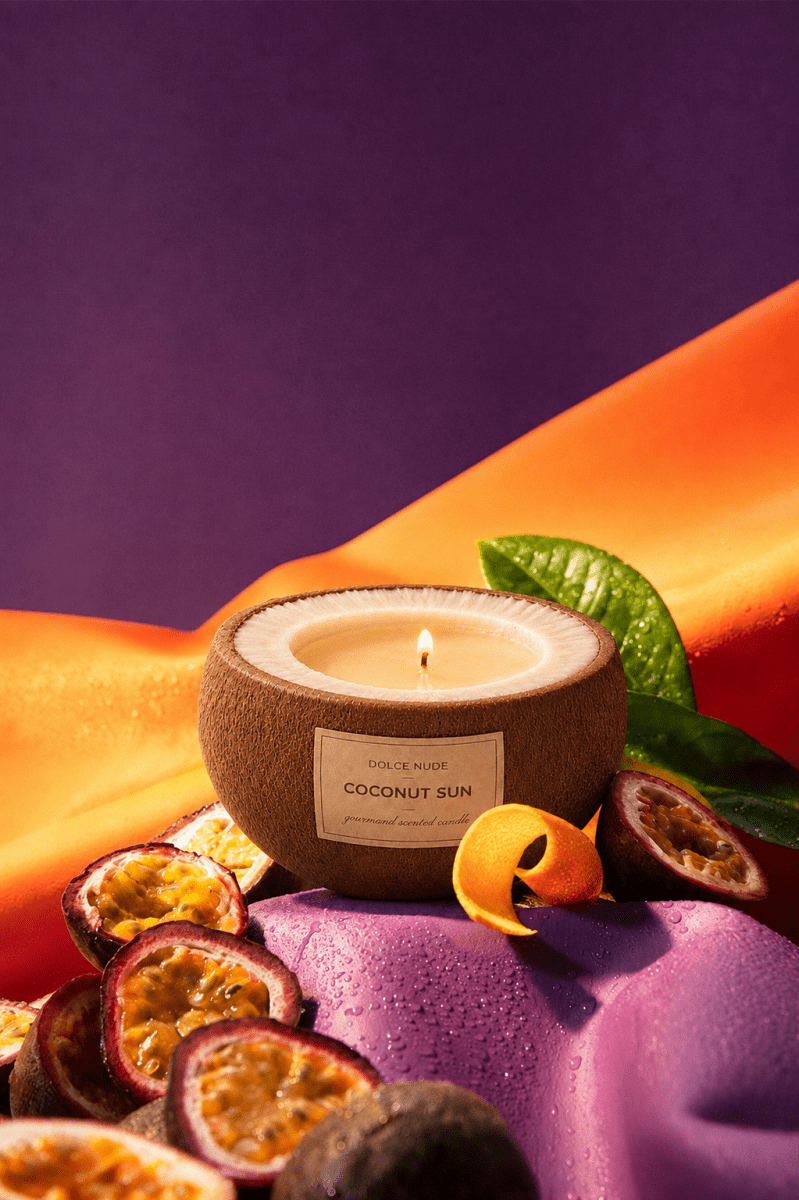 COCONUT SUN Scented Candle - Edible Fragrance - DOLCE NUDE