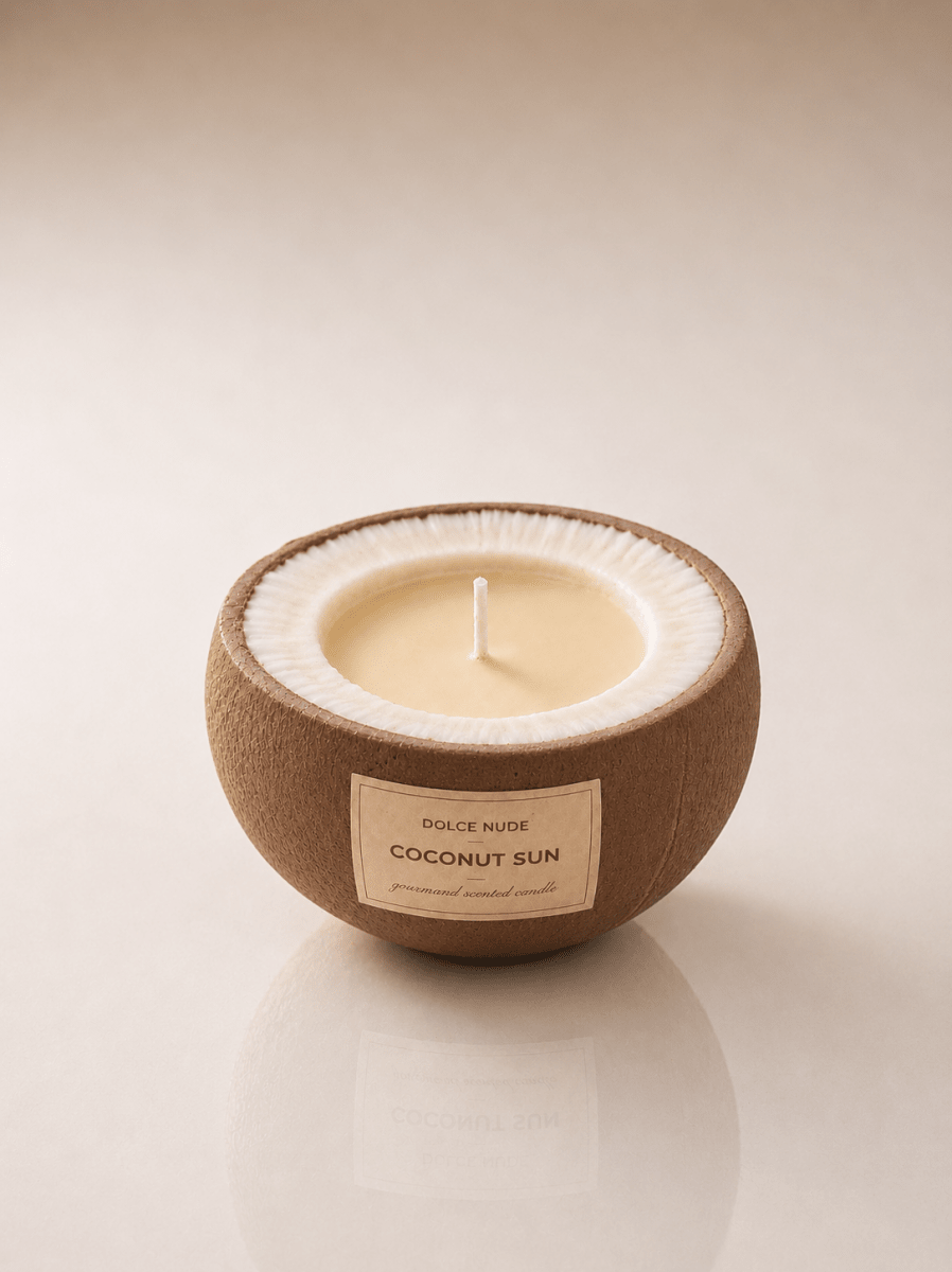 COCONUT SUN Scented Candle - Edible Fragrance - DOLCE NUDE