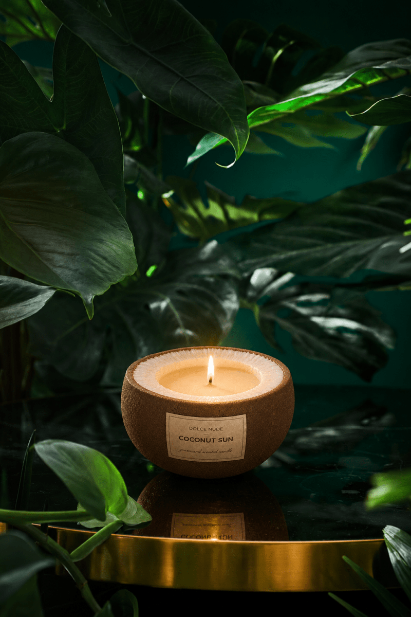 COCONUT SUN Scented Candle - Edible Fragrance - DOLCE NUDE
