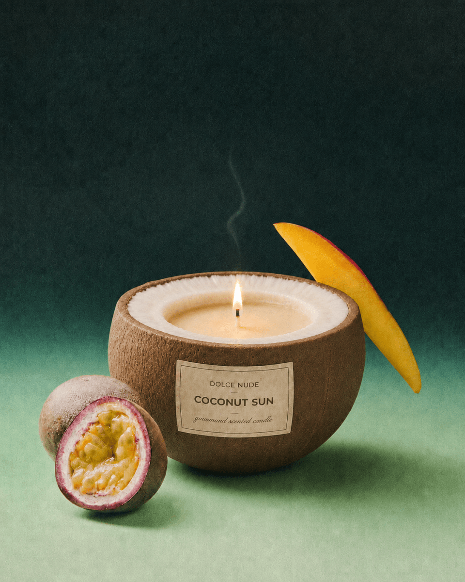 COCONUT SUN Scented Candle - Edible Fragrance - DOLCE NUDE