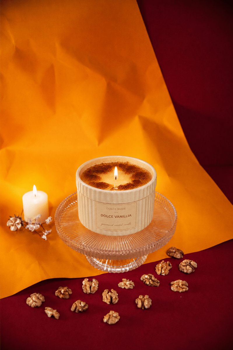 DOLCE VANILLIA Scented Candle - Edible Fragrance - DOLCE NUDE