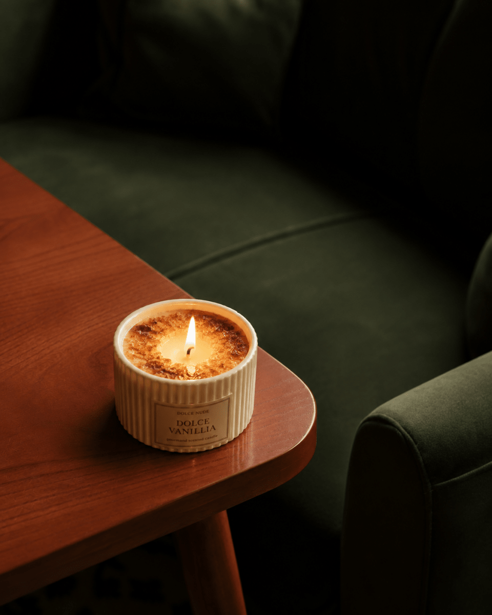 DOLCE VANILLIA Scented Candle - Edible Fragrance - DOLCE NUDE