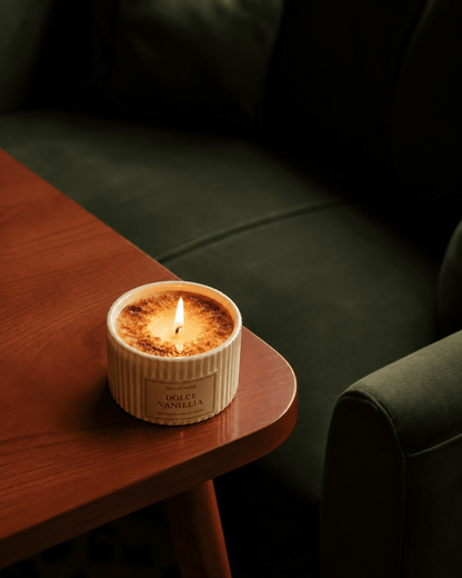 DOLCE VANILLIA Scented Candle - Edible Fragrance - DOLCE NUDE