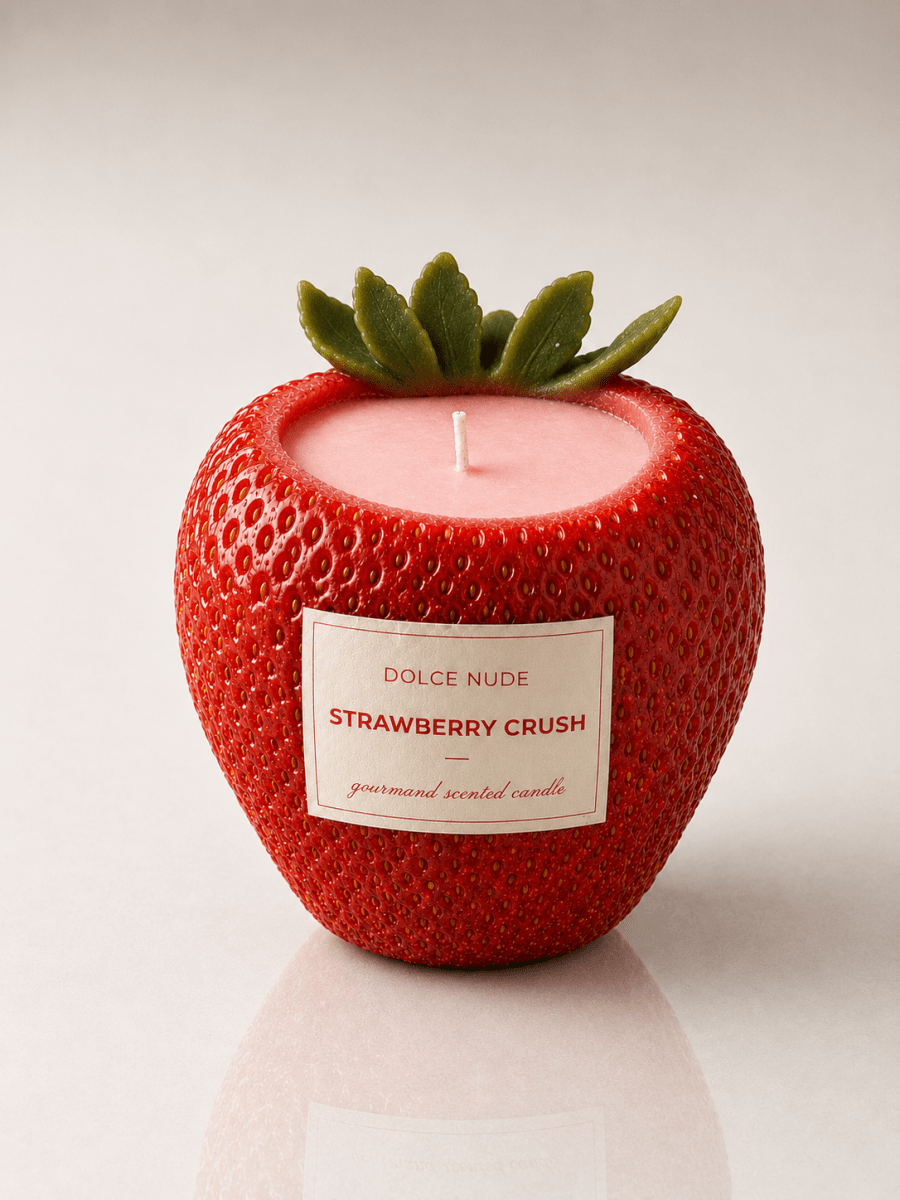 STRAWBERRY CRUSH Scented Candle - Edible Fragrance - DOLCE NUDE