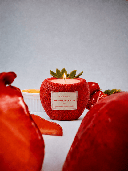 STRAWBERRY CRUSH Scented Candle - Edible Fragrance - DOLCE NUDE