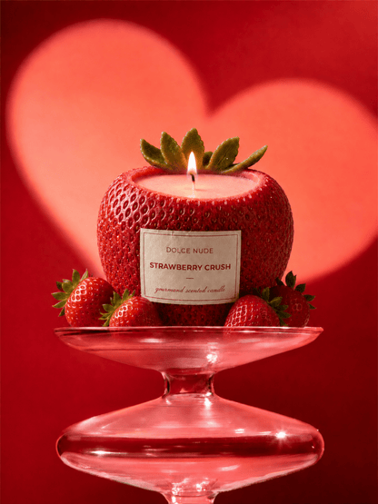 STRAWBERRY CRUSH Scented Candle - Edible Fragrance - DOLCE NUDE